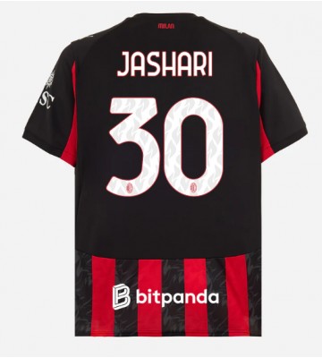 AC Milan Ardon Jashari #30 Hjemmebanetrøje 2025-26 Kortærmet